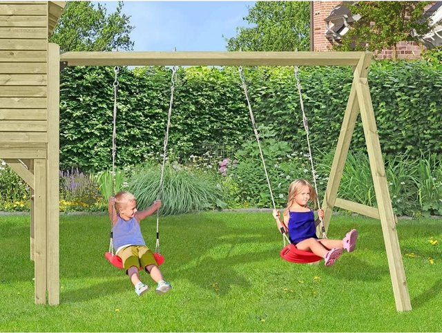 Belladoor Premium Doppelschaukel-Anbau KDI für Stelzenhäuser der Serie Classic Crazy Smart Smart Plus aus Holz - Bild 1