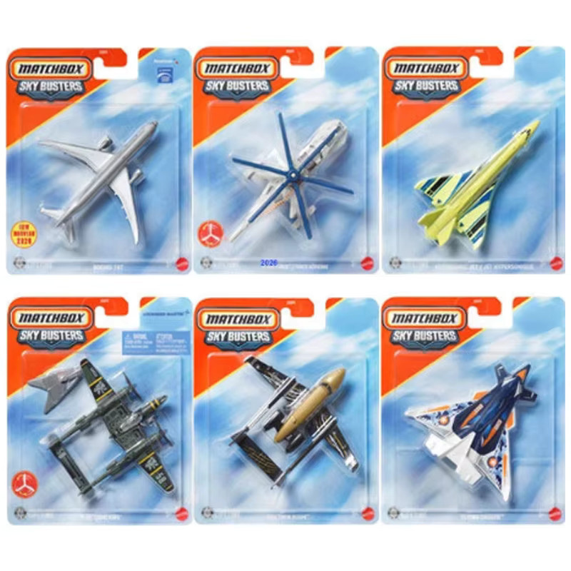 Matchbox Sky Buster Boeing 747 P-38 Lightning Twin Boom Sea Arrow Jet Hypersonique, Fahrzeugmodell, ab 3 Jahren - Bild 1