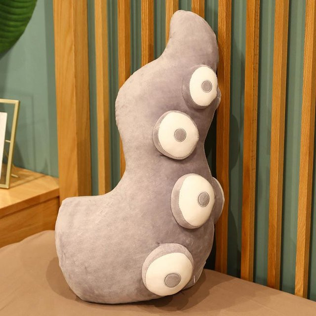 Yiran toy Oktopus-Tentakel Plüsch-Kuschelkissen, Grau - Bild 1