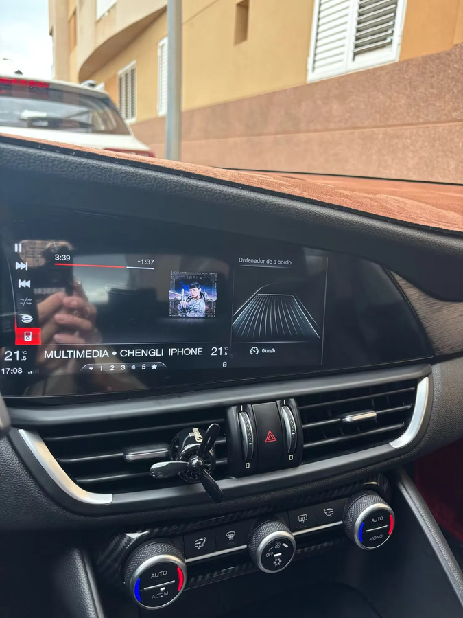 Aotsr Android 15 Autoradio mit 10,25 Zoll Display für Alfa Romeo Stelvio und Giulia (2015-2020), GPS, WIFI, 4G und Apple CarPlay, Schwarz - Bild 5