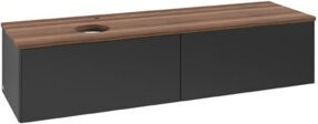 V&B Waschtischunterschrank Antao ohne Frontstruktur, weiß lackiert, Wandmontage, Breite: 160 cm, Tiefe: 50 cm - Bild 1