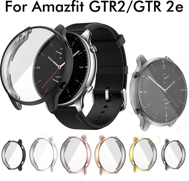 jansin Schutzhülle für Amazfit GTR 2e GTR2, Schwarz, Silikon - Bild 1