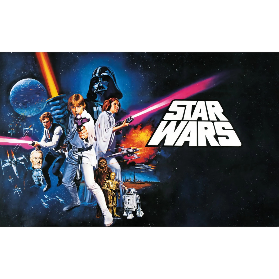 Komar Fototapete Vlies Star Wars Poster Classic 1, Multicolor, B: 400 cm, H: 250 cm - Bild 2