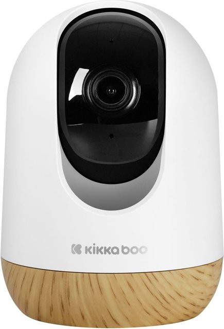 Kikkaboo Babyphone Ethan WLAN Kamera mit Nachtsicht und Bewegungserkennung in Weiß und Braun - Bild 1