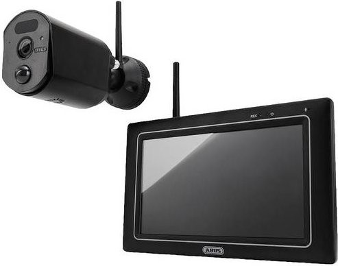 ABUS EasyLook BasicSet PPDF17000 Funk-Überwachungskamera-Set in Schwarz mit 4-Kanal und 1 Kamera (2304 x 1296 Pixel) - Bild 1