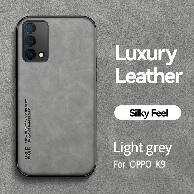 Leder-Telefonhülle mit integriertem magnetischem Stand für Realme GT Master Edition 5G in Grau - Bild 1