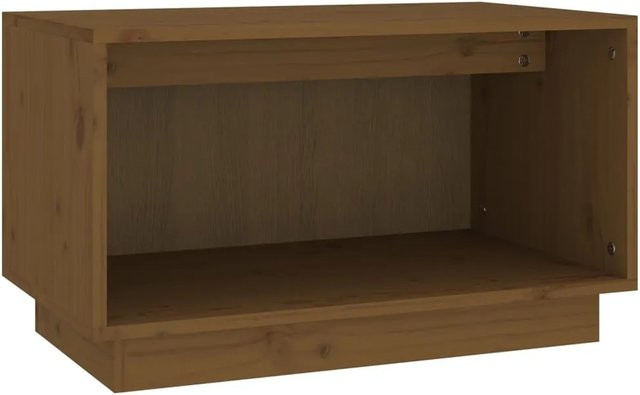 vidaXL TV-Schrank aus Kiefer-Massivholz in Honigbraun, rustikaler Design-Schrank, B/T/H: 60 x 35 x 35 cm - Bild 1