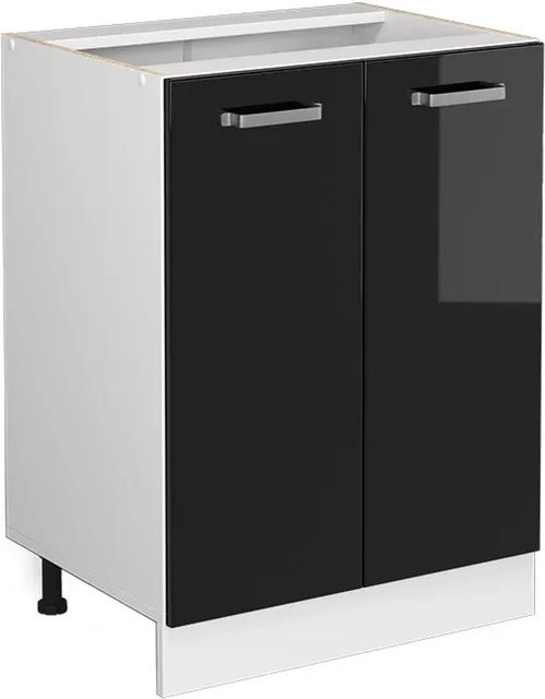 Vicco Küchenunterschrank R-Line modern in Weiß und Schwarz mit Breite: 60 cm - Bild 2