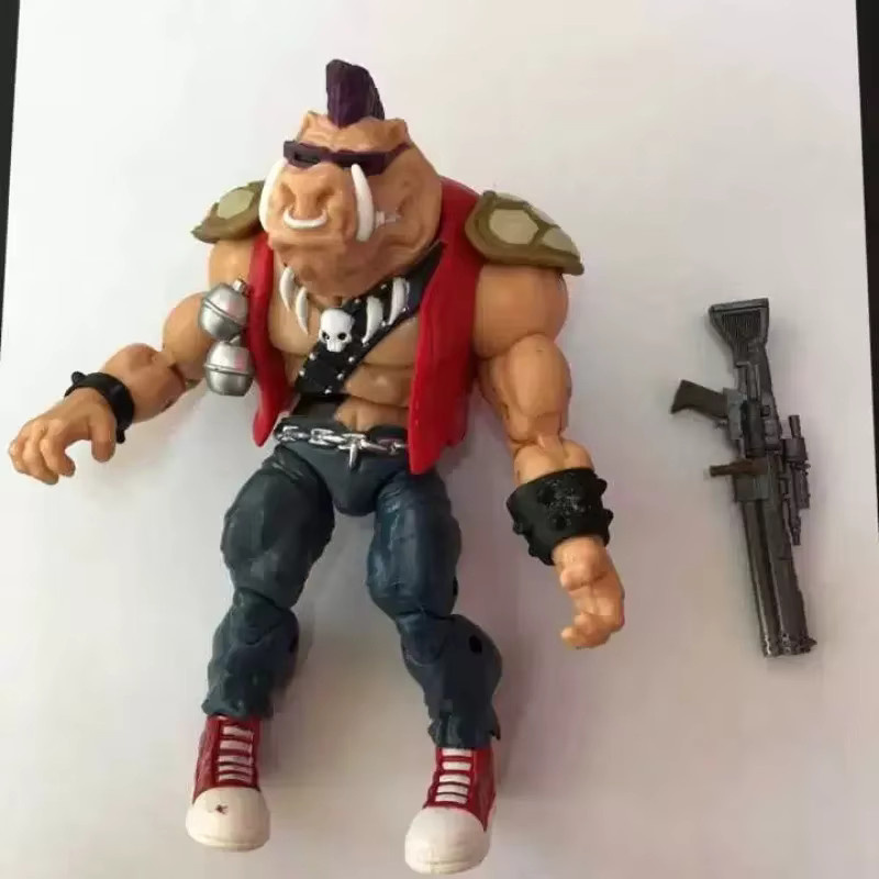 Bandai Teenage Mutant Ninja Turtles Bebop Rocksteady Splinter Motorrad Actionfiguren - Bild 4