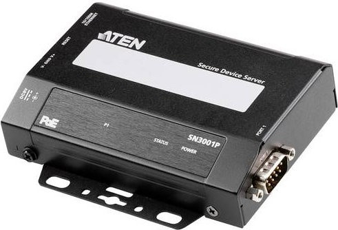 ATEN Altusen SN3001P Secure Device Server mit 1-Port RS-232 und Ethernet/LAN in Schwarz - Bild 2