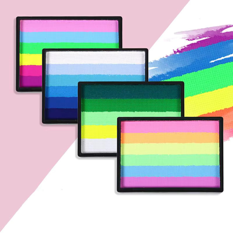 BSIMONE Regenbogen-Palette Gesicht- und Körperfarbe, 5 Farben, Kinder & Erwachsene - Bild 2