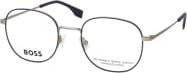 BOSS BOSS 1684 V84 Korrektionsbrille, Vollrand, Rund, Metall, Silber, Blau, Unisex - Bild 1