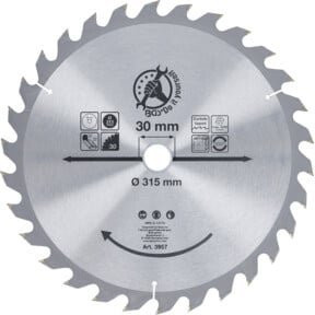 BGS Do it yourself Hartmetall-Kreissägeblatt für Holz, Farbe: Silber, Durchmesser: 315 mm, Bohrung: 30 mm, 30 Zähne - Bild 1