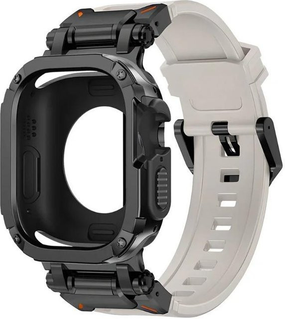 Uhrenarmband mit Hülle, Silikon, Gray, Unisex - Bild 1