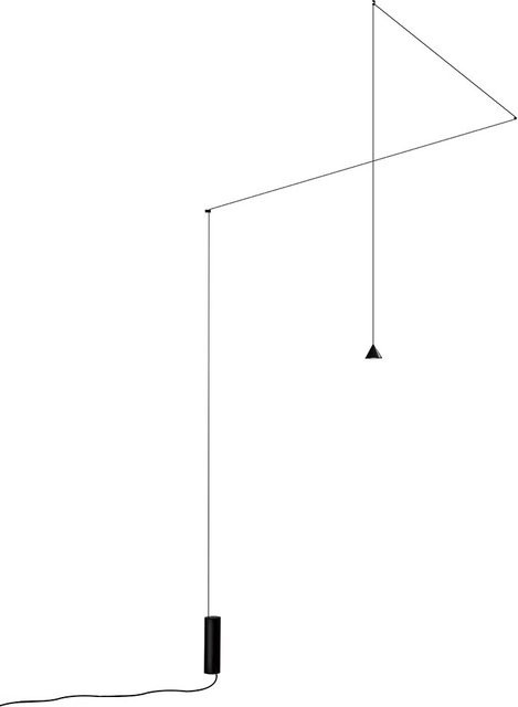 Karman Filomena Down LED-Pendelleuchte in Schwarz aus Aluminium mit warmweißem Licht (2700K) - Bild 1