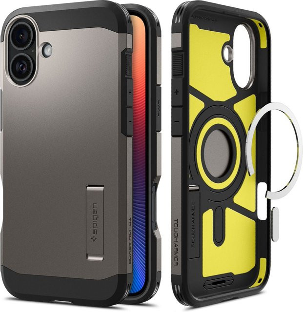 Spigen Tough Armor MagSafe-Hülle für Apple iPhone 16 in Grau - Bild 1