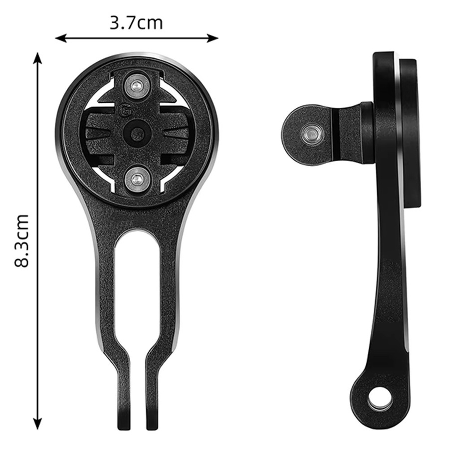 SPORTARC Fahrradcomputerhalterung aus Aluminiumlegierung in Schwarz für Garmin und Wahoo mit integrierter Lenker-GPS- und Licht-Kombihalterung - Bild 6