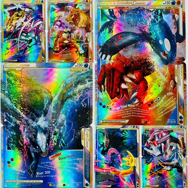 Pokémon 2in1 Ho-Oh Lugia Raikou Kyogre Groudon, Spielesammlung, Set / Bundle - Bild 1