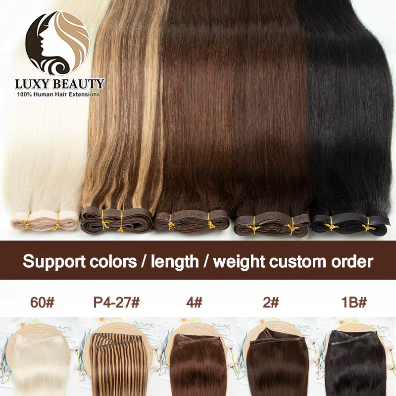 luxy beauty Echthaarverlängerungen Tape-Einschlag, 30,5–55,9 cm, 100 g - Bild 1