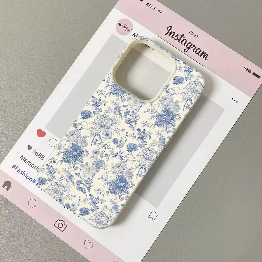 Samsung Handyhülle aus Lichee-Leder mit Vintage Blumenmuster, stoßfeste Schutzhülle für S26 S25 S24 S23 S22 S21 S20 S10 Plus Ultra 4G 5G - Bild 4