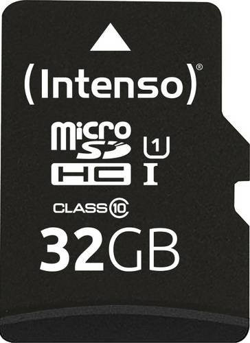 Intenso microSDHC Performance Speicherkarte Class 10 UHS-I 32GB Schwarz - Bild 1