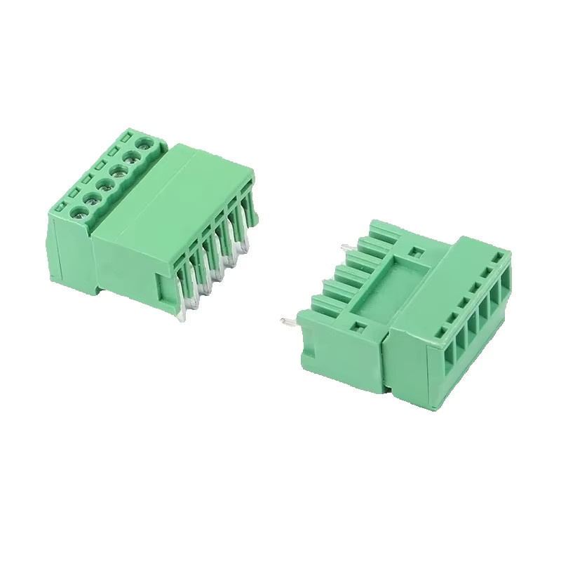 10 Paar KF2EDG PCB-Schraubklemmenblock-Anschluss Set in Grün, 2,54 mm Pitch, gerade und rechtwinklige Pin Header und Buchsen für 2-12 Pin - Bild 1