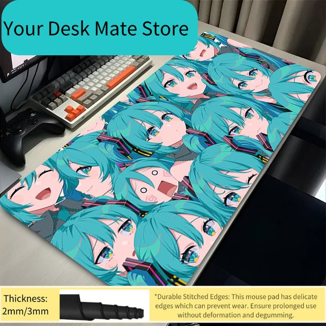 Großes Anime Mauspad Virtual Diva Hatsune Miku Schreibtischunterlage Multicolour - Bild 1
