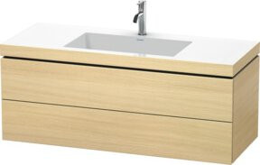 Duravit Waschtischunterschrank L-Cube c-bonded, wandhängend, 2 Schubladen, B/T/H: 120 x 48 x 50 cm - Bild 1