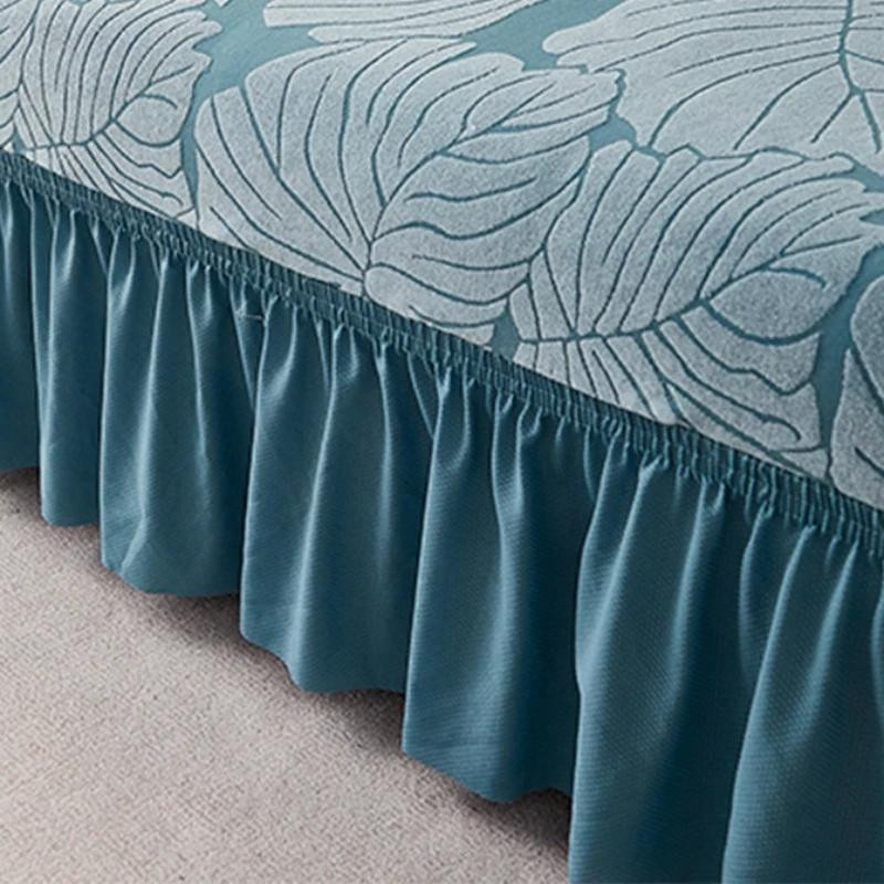 Dehnbarer Armloser Schlafsofabezug von Yiran Furniture in Jacquard-Optik für 160-190 cm Breite - Bild 2