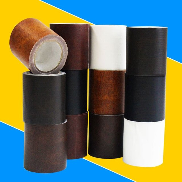 Reparatur Klebeband mit realistischer kortikaler Textur für Boden und Möbel in Grau, 5m Rolle - Bild 1