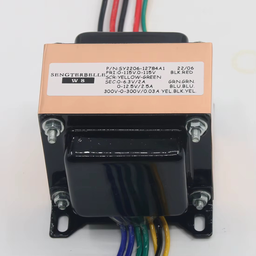 SENGTERBELLE HiFi EI Audio Kupfertransformator 300V-0-300V 0-6,3V 0-13,6V für Röhrenvorverstärker und Phono-Verstärker in Multicolour - Bild 3