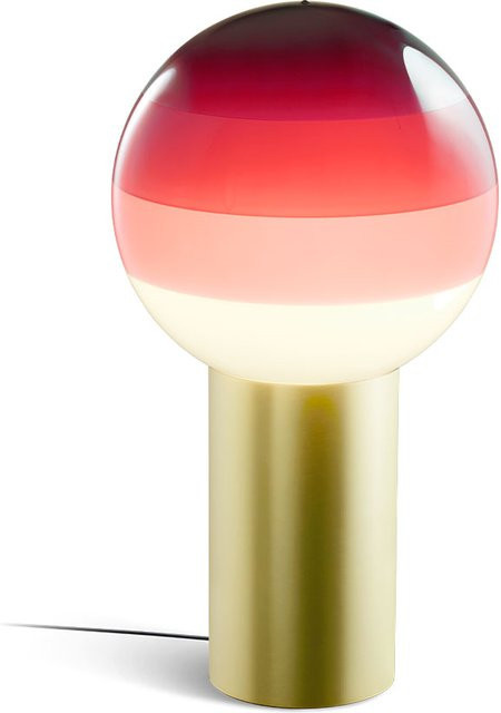 Marset Dipping Light M LED-Tischleuchte in Rot mit Gold/Messing, dimmbar, warmweißes Licht (2700K) - Bild 1