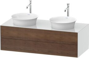 Duravit Waschtischunterschrank White Tulip in White, B/T/H: 130 x 55 x 40,8 cm - Bild 1