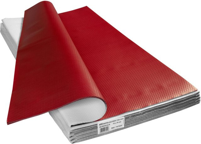 PROnappe Papiertischdecke Selection bordeaux, quadratisch, B: 70 cm x L: 70 cm, 400 Stück - Bild 1