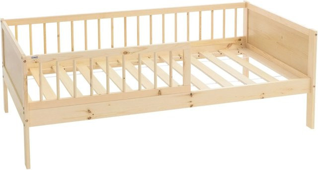 ML-Design Kinderbett aus Kiefernholz in Braun und Beige mit Lattenrost, B/T/H: 80 x 160 x 14,6 cm - Bild 2