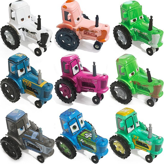 Disney Cars Traktoren, Metall-Druckguss-Modellauto, 1:55 - Bild 1
