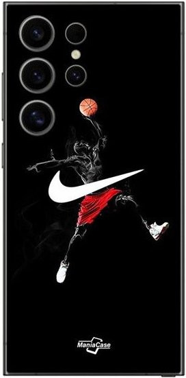 Nike Handyhülle für Samsung Galaxy S24 Ultra aus Silikon mit Jordan-Logo in Schwarz - Bild 1
