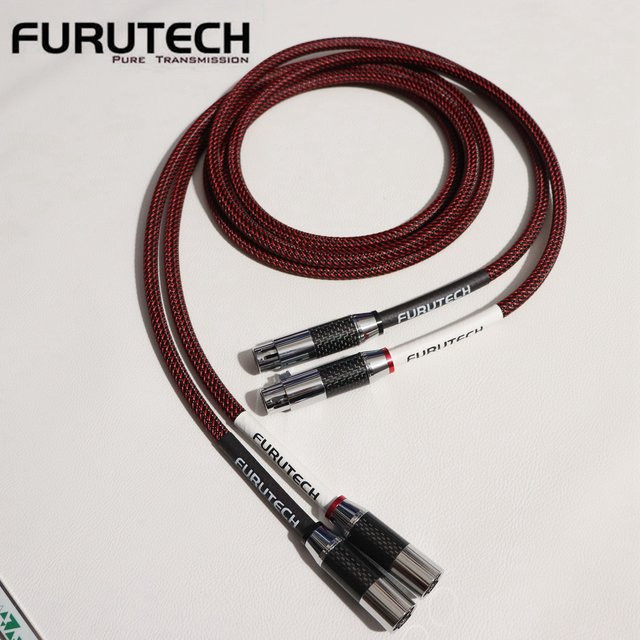 Furutech μ-p XLR Symmetrisches Audiokabel aus Kupfer, 1 Paar, Rot, 2,1 m - Bild 1