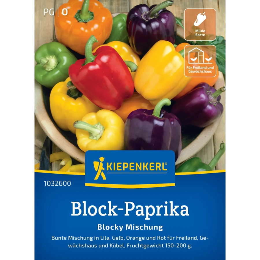 Kiepenkerl Paprika Blocky Mix Gemüsesamen - Bild 2