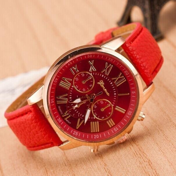 ping Day Armbanduhr, Quarz, Leder, Roségold, Damen - Bild 1