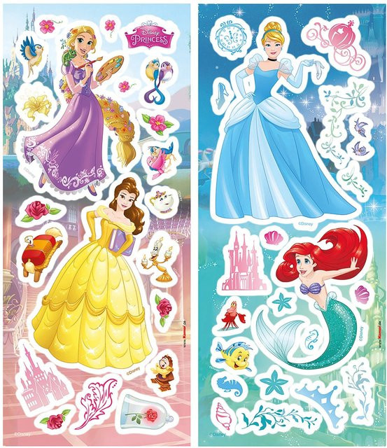 Komar Deko-Sticker Princess für Kinder, Mehrfarbig, Breite: 14 cm, Höhe: 33 cm - Bild 1