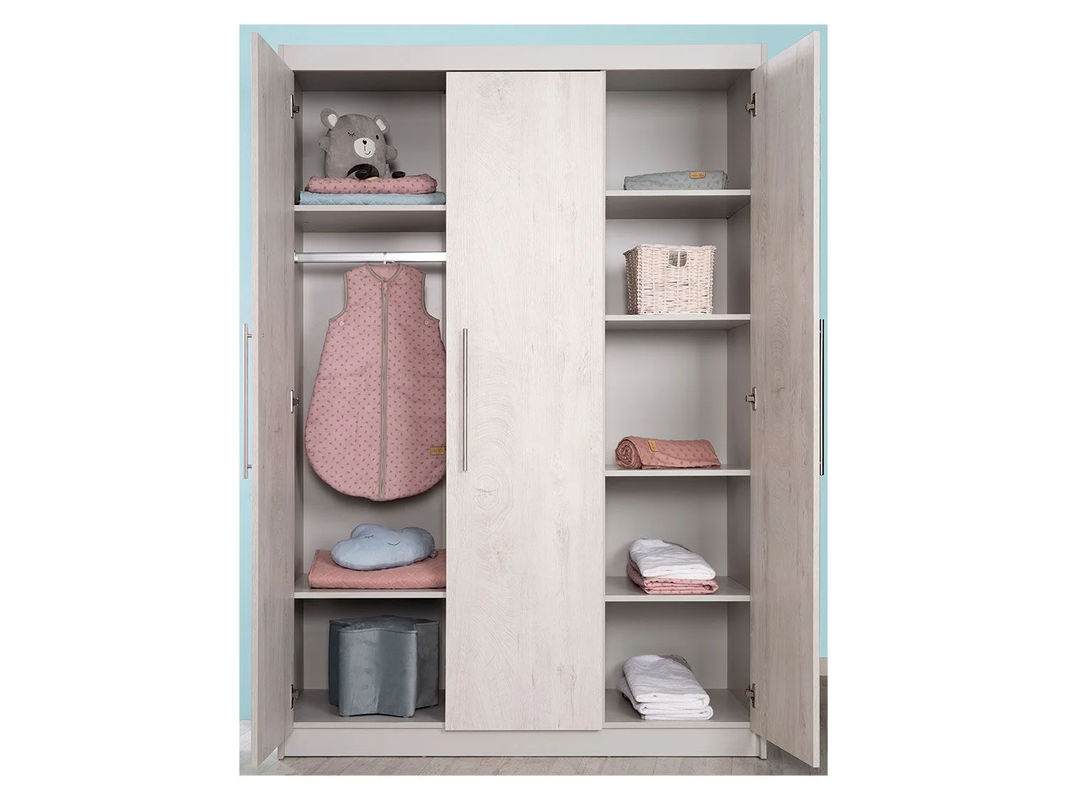 Roba Kleiderschrank Maren 2, 3-türig, Eiche, B/T/H: 131 x 52 x 190 cm - Bild 2
