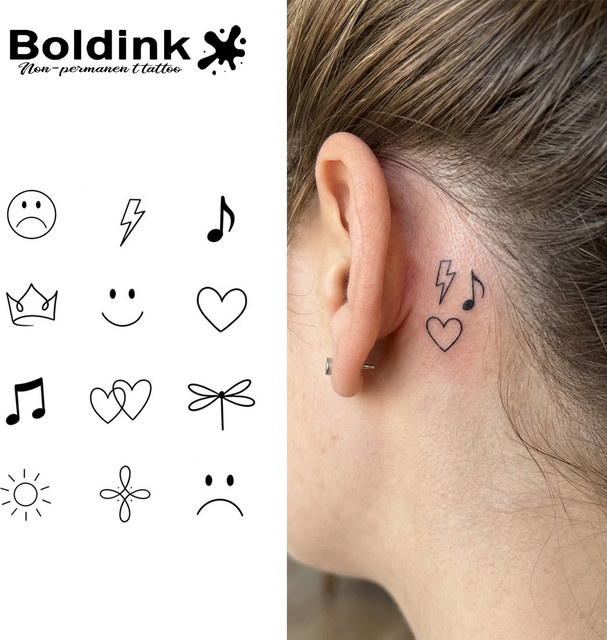 BOLDINK Mood Symbol Tattoo-Aufkleber, Unisex - Bild 1