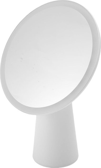 mfySpace Tragbarer Make-up-Spiegel mit LED-Licht und Touch-Schalter, 7,6 Zoll, Wiederaufladbar via Typ C, Weiß - Bild 1