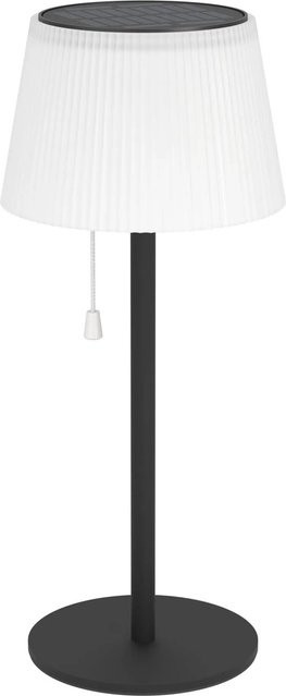 Eglo Solar LED Akku Tischleuchte Scordiano Weiß-Schwarz mit Zugschalter IP44 für Außenbereich - Bild 1