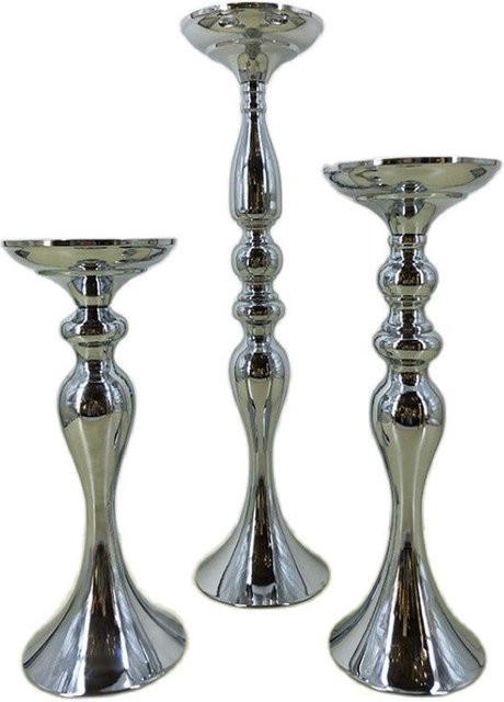 NatureBell Meerjungfrauen-Kerzenhalter aus Metall in Silber, Höhe: 50 cm - Bild 1