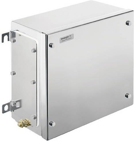 Weidmüller KTB FS 262620 S4E0 Gehäuse aus Edelstahl in Silber, B/T/H: 26,0 x 26,0 x 20,0 cm - Bild 1