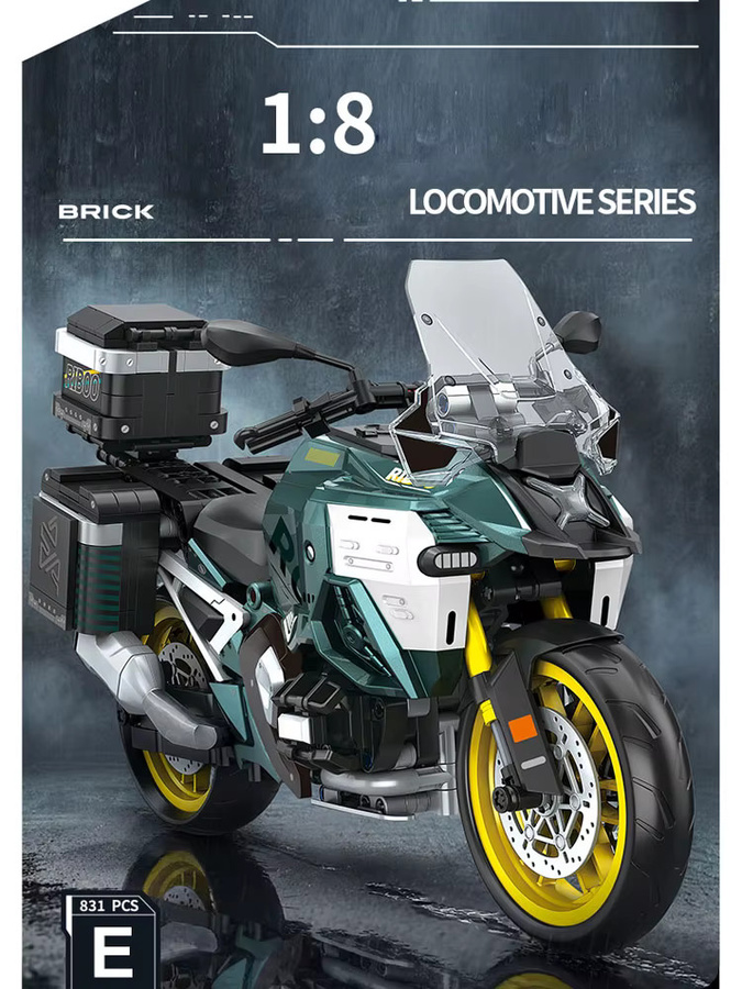 Xturboman Motorrad R1300GS ADV, Baustein-Modell, 1:8 Maßstab - Bild 4