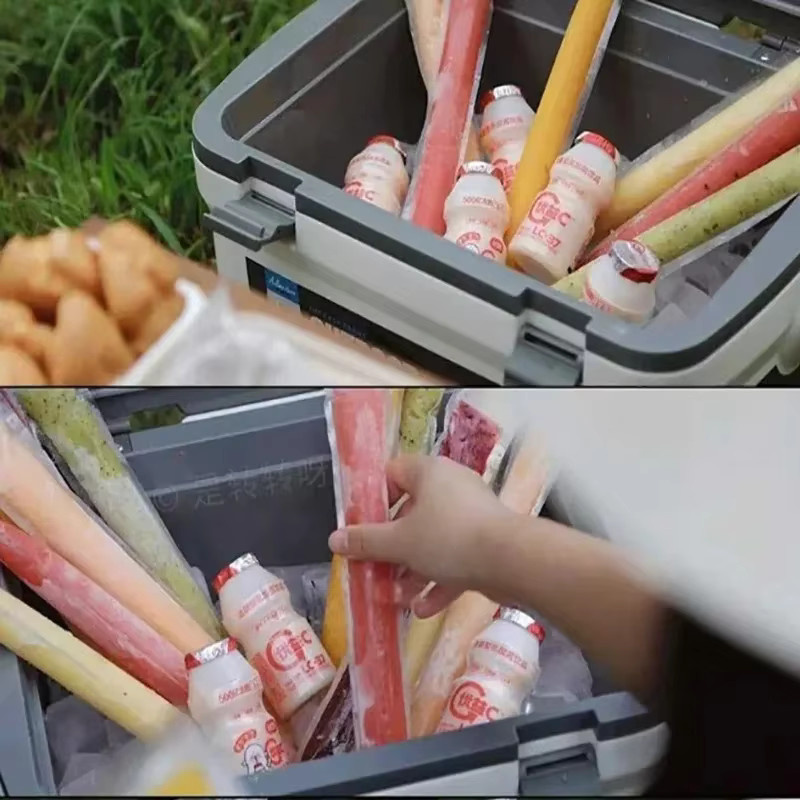 100 Stück transparente Eisbeutel aus Kunststoff zum selbst dichten für hausgemachtes Eis am Stiel - Bild 5