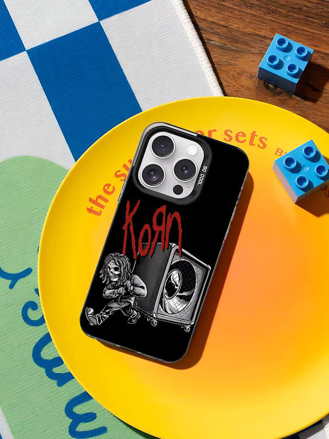 Stoßfeste Rock Band K-Korn Handyhülle für iPhone 11 bis iPhone 17 Pro Max Plus in Schwarz - Bild 7